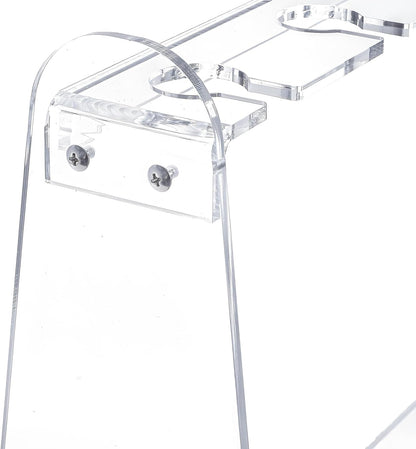 Tosnail 2-Tier Champagne Flute Glass Holder Stand, 10 Slots Champagne Flute Tabletop Stemware Hanging Display Rack for Party, Fits Up to 9 Inch Glasses