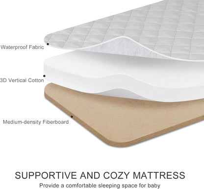 3 in 1 Baby Bassinet, Rocking Bassinets with Comfy Mattress and Wheels, Adjustable Height Bassinet Bedside Sleeper, Easy Folding Portable Crib for Newborn (Navy Blue)