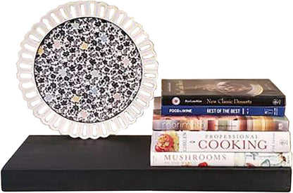 Joel's Antiques 30 Inch Wooden Floating Shelves for Wall - 30x12x2 in - Made of Natural Wood - Long Heavy Duty Rustic Wall Shelves for Bedroom - Perfect for Living Room, Kitchen - Black