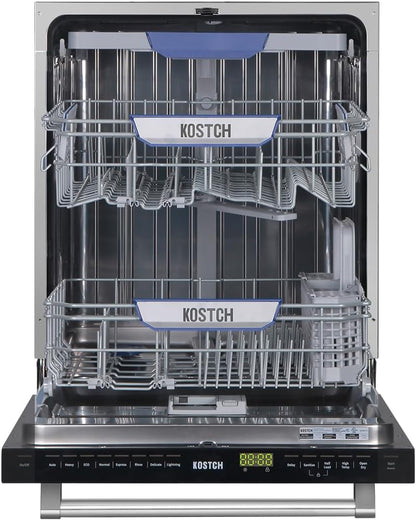 Large Capacity 24 inch Top Control Built-In Dishwasher with Third Rack ??ENERGY STAR Certified, 47-dBA Ultra-Quiet, Stainless Steel (Black)