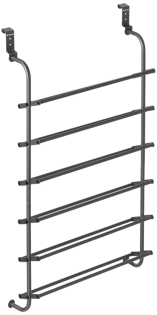 Whitmor 18 Pair Over The Door Shoe Organizer, 6 Tier Heavy Duty Metal Shoe Organizer for Closet
