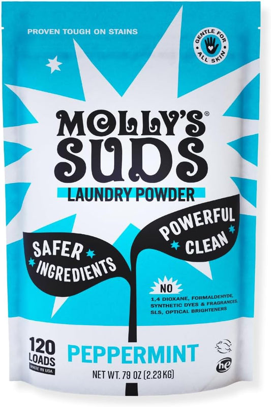 Molly's Suds Original Laundry Detergent Powder | Clean Laundry Detergent Powder for Sensitive Skin