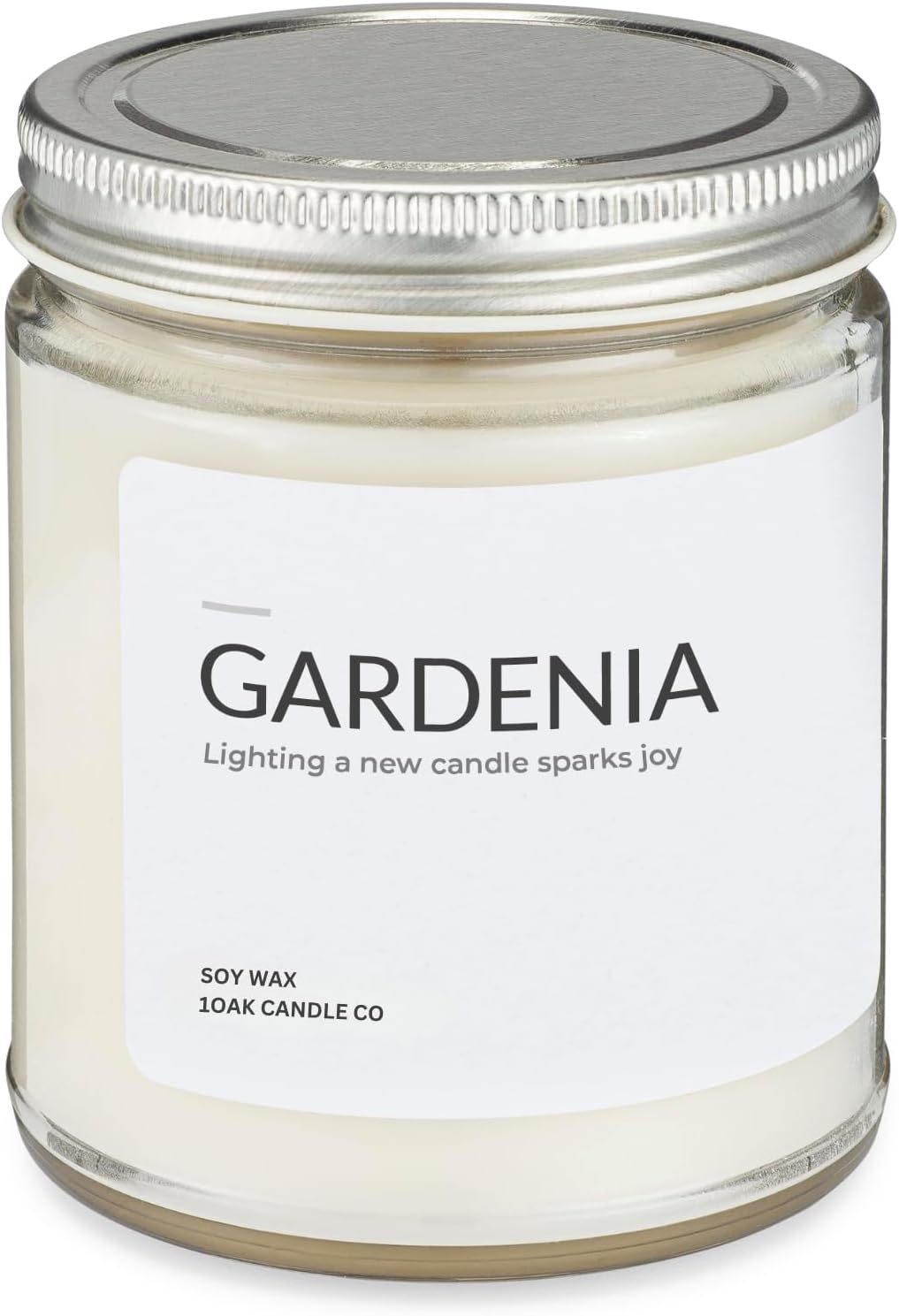 1OAK Soy Wax Scented Candles (Gardenia) - Long Burning Premium Hand-Poured (7oz.)