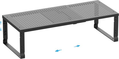 Expandable Spice Rack,Stackable Storage for Cabinet, Multi-Functional Kitchen Shelving,Height-Adjustable,Sustainable Organizer Solution(1Pack/Black/Medium)