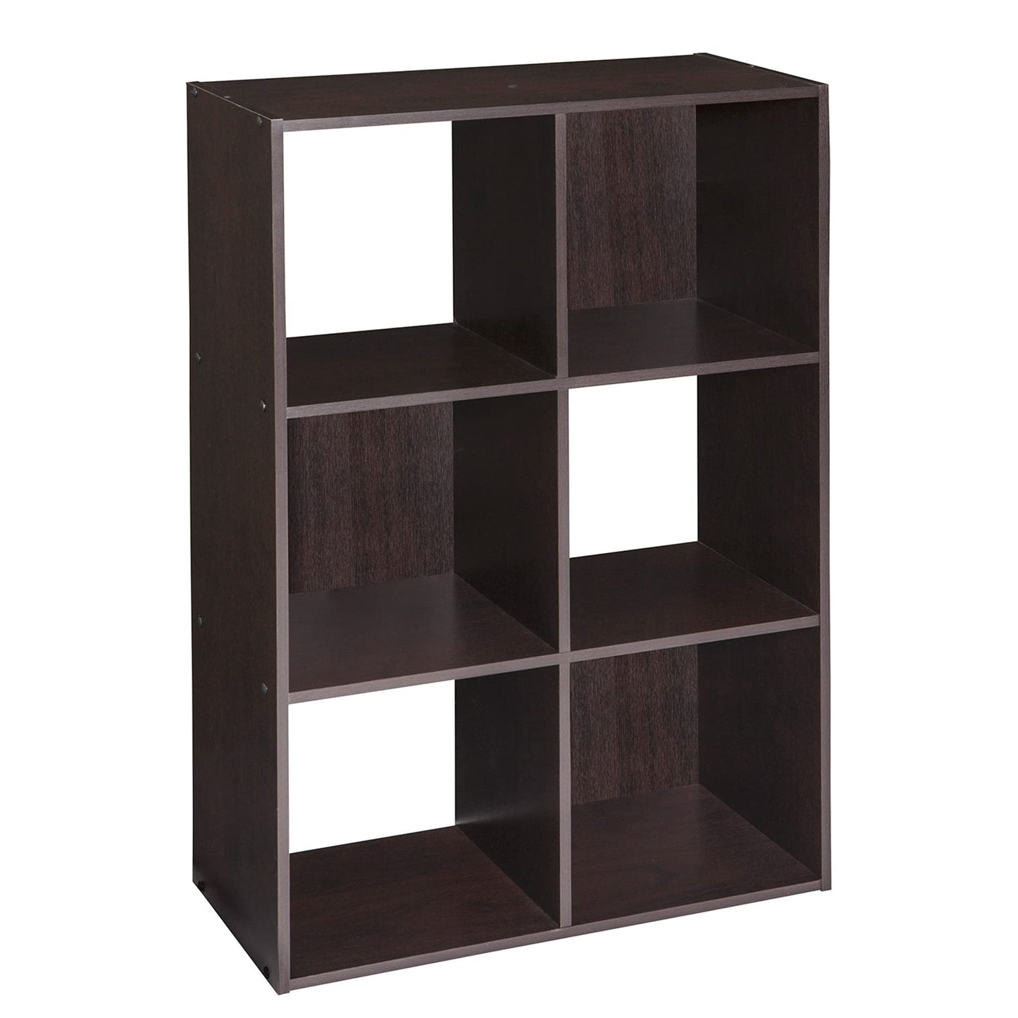ClosetMaid Cubeicals 6 Cube Storage Shelf Organizer Bookshelf, Stackable, Vertical or Horizontal