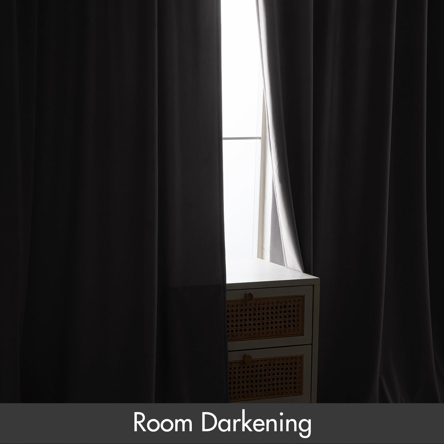 MIULEE Silver Velvet Curtains Thermal Insulated Blackout Curtain Drapes for Bedroom Living Room Darkening 96 Inches Long Curtains Panels Rod Pocket Set of 2