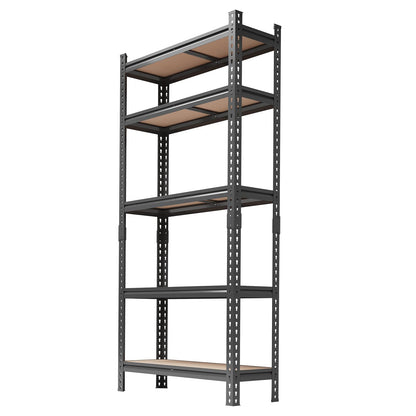 Garvee 5-Tier Storage Shelf 35.5" W Mental Storage Shelving Unit