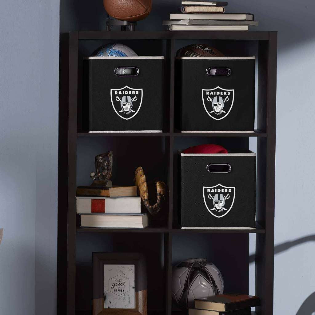 Franklin Sports NFL Oakland Raiders Collapsible Storage Bin