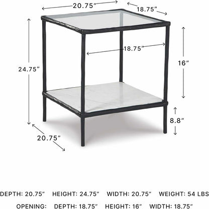 Signature Design by Ashley Ryandale Contemporary Accent Table, Antique Black