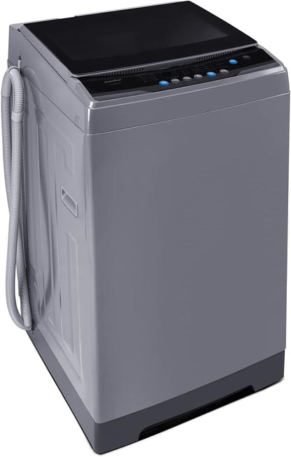 COMFEE??1.6 Cu.ft Portable Washing Machine, 11lbs Capacity Fully Automatic Compact Washer with Wheels, 6 Wash Programs Laundry Drain Pump, Ideal for Apartments, RV, Camping, Magnetic Gray