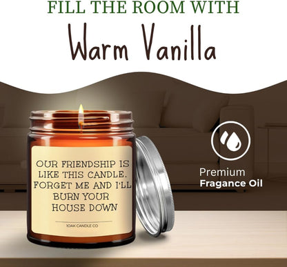 1OAK Vanilla Candle - Best Friend Candle for Women - Friendship, Christmas & BFF Gifts