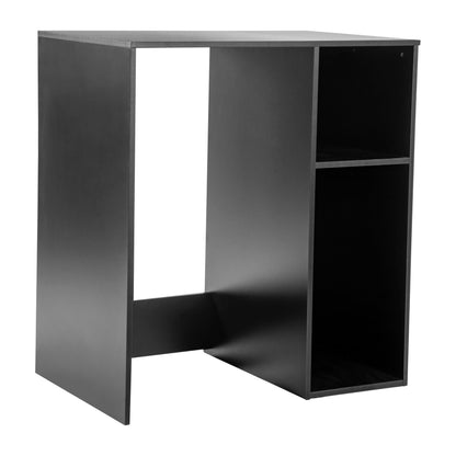 Flash Furniture Mini Fridge Bookshelf with Multiple Cubbies, Black