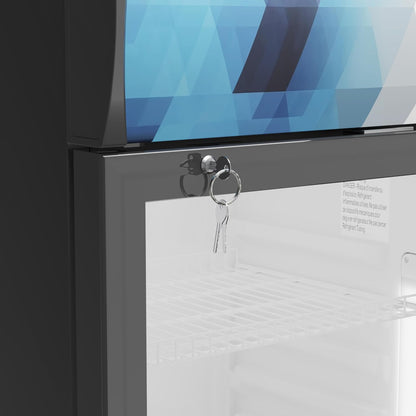 KoolMore DGDR-1D-9C 22 in. 9 Commercial One Glass Door Beverage Display Merchandiser Refrigerator Cooler, ETL Listed in Black, 9.1 cu. ft