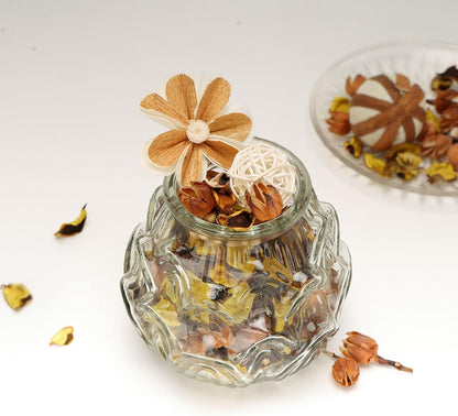 Potpourri Bowl Filler, Spring Pot pourri Dried Flower Vase Fill Mix, Home Decor Scented Dry Poporri, 3 Color Options Natural Flower Home Decor (Yellow)