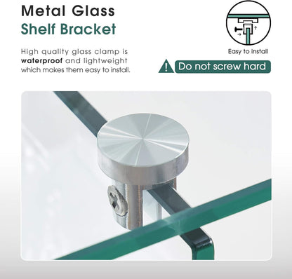 ivinta Glass Console Table with Storage, 31.5'' Modern Narrow Sofa Table with Storage Shelves for Living Room, Hallway, Foyer, Bedroom 5103 (White)