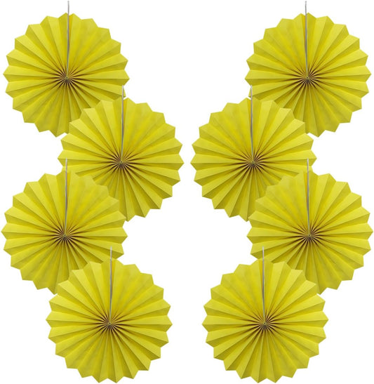 Yellow Party Decorations,Paper Decorations for Party,Lemon Decorations Party Paper Fans Bulk