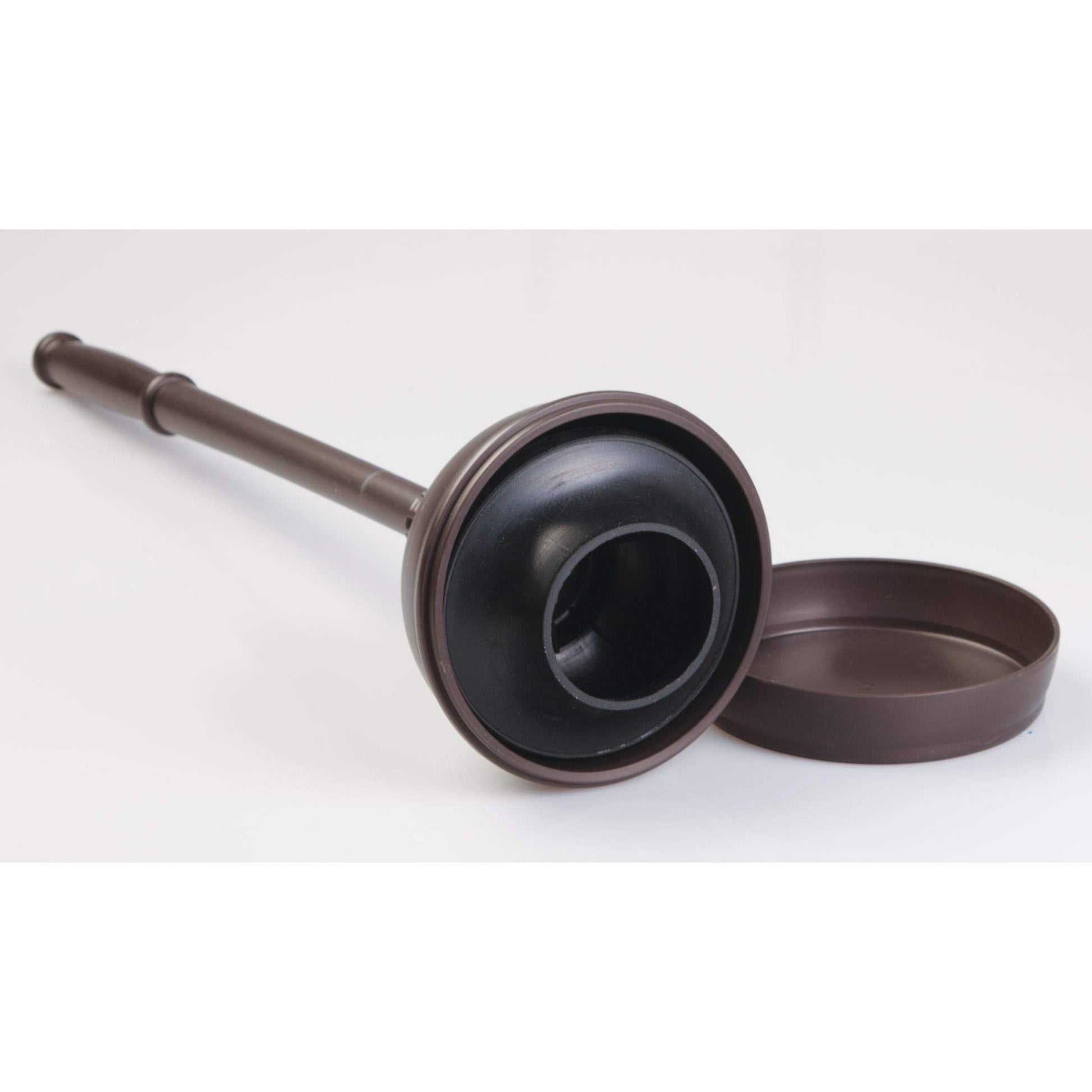 iDesign Kent Plastic Plunger with Cover Set, Bronze