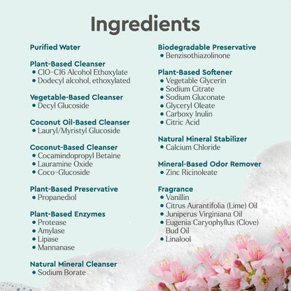Puracy Laundry Detergent - Enzyme-Powered Liquid Laundry Detergent Concentrate, Natural LaundryDetergent Seen on TikTok, Non-Toxic (Cherry Blossom, 16 fl oz, 64 Loads)