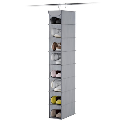 Whitmor Hanging Shoe Organizer, 8 Shelves-Hanging Closet Organizer, Hanging Shoe Rack for Small