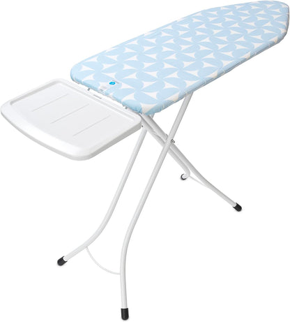 Brabantia Size C Ironing Board (49x18 in) 7 Height Options, Solid Steam Unit Holder (Fresh Breeze) Non-Slip Feet, Anti-Collapse Child Locks