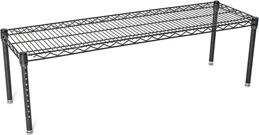 Omega Products Corporation 24" Deep x 48" Wide x 20" High Black Mobile Dunnage Rack