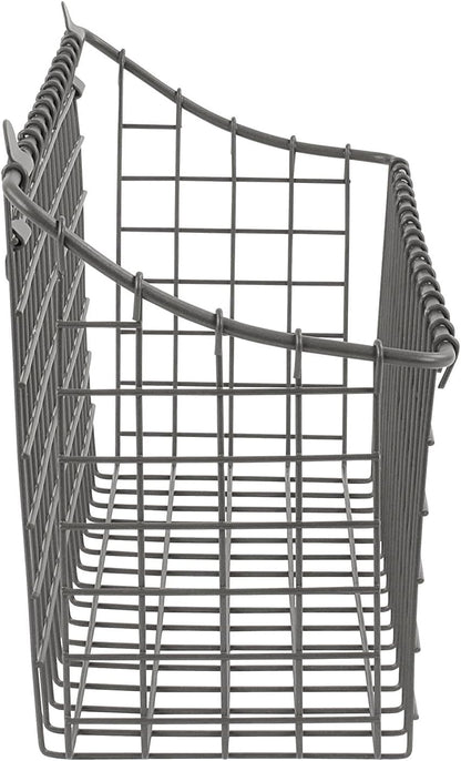 Spectrum Extra Large Wire Wall Mount Storage Basket Industrial Gray, Vintage Wire Basket Wall Mount