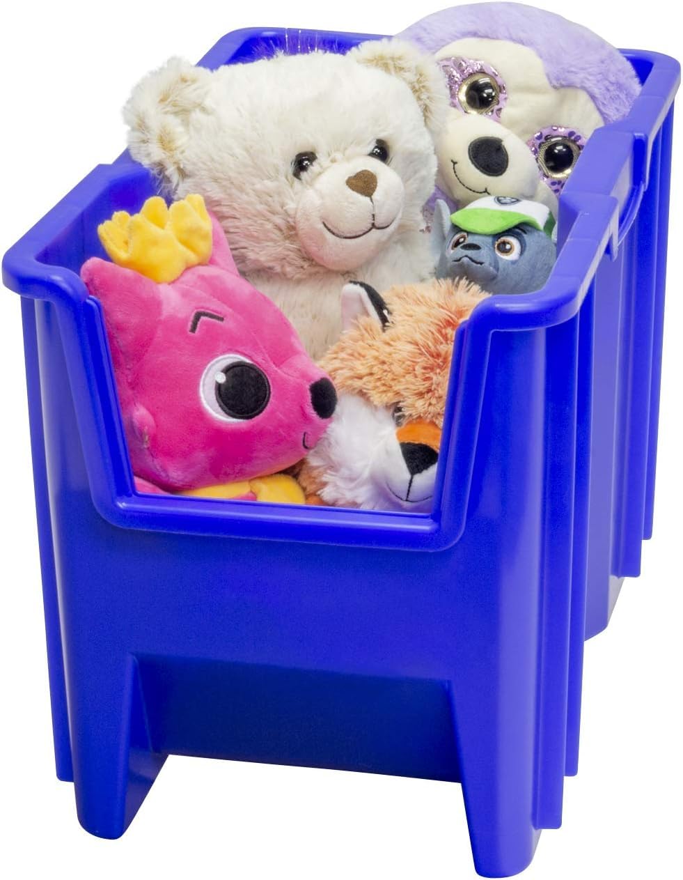 Akro-Mils 13014 Stak-N-Store Stackable Storage Bins, Heavy Duty Garage Storage Containers, Open
