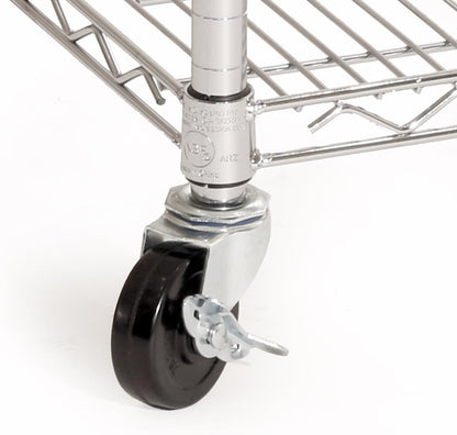 Seville Classics UltraDurable Heavy Duty NSF Solid Steel Wire Rack Storage Unit Organizer for Garage, Warehouse, Office, Restaurant, Classroom, Kitchen, 5-Tier Shelving, 60" W x 18" D