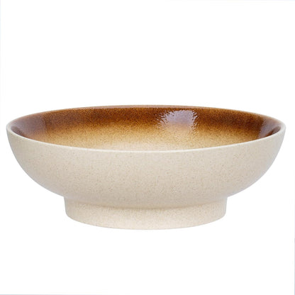10" Decorative Bowl,Ceramic Fruit Bowl for Kitchen Counter,Coffee Table, Dining Room,Table Centerpiece Bowel,Entryway Key Holder & Jewelry Organizer(Wheat Gold)