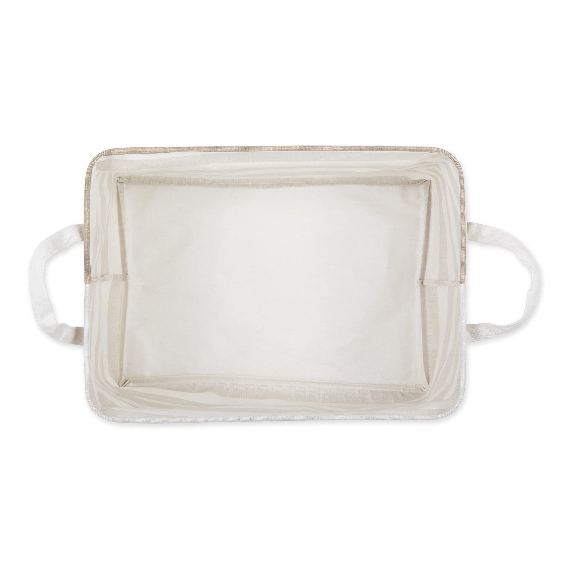 DII Laundry Storage Collection, PE Coated Collapsible Bin with Handles, Stone Stripe, Extra-Large