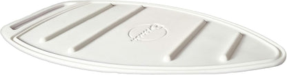 Encasa Homes Silicon Mat for Hot Iron Rest - Heat Resistant, Anti - Slip, Thicker Pad for Protecting Your Table During Ironing, Non-Burning, Machine Washable, Durable - White