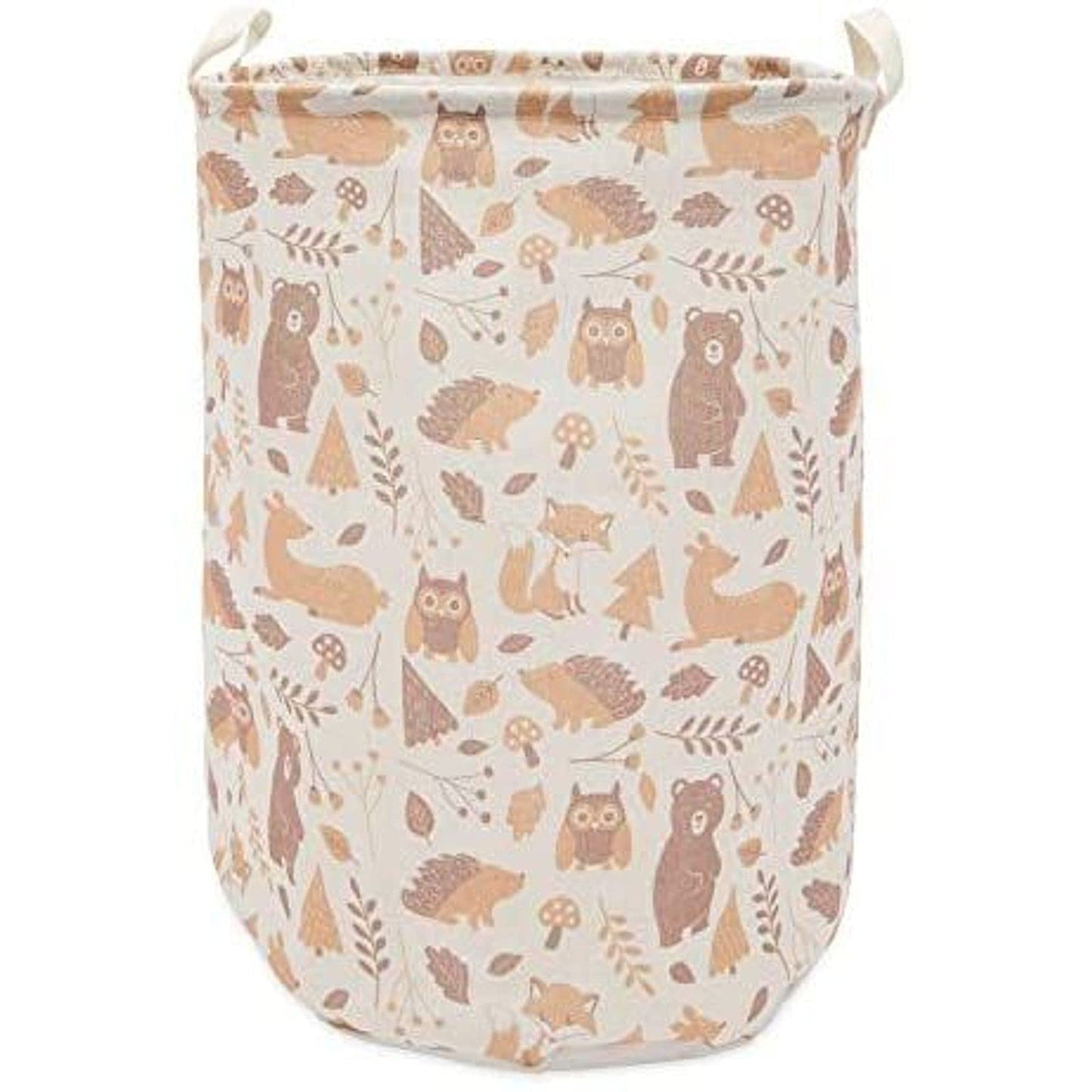 Okuna Outpost Collapsible Woodland Nursery Laundry Hamper - Waterproof Canvas Storage Bin