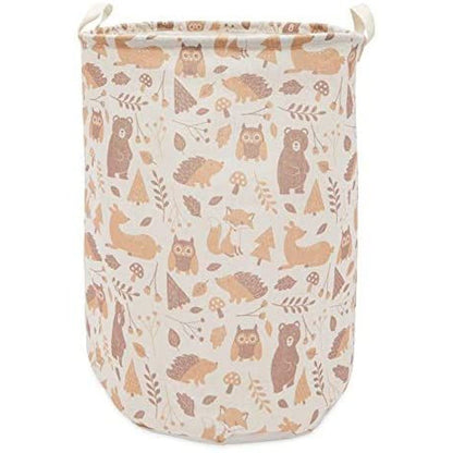 Okuna Outpost Collapsible Woodland Nursery Laundry Hamper - Waterproof Canvas Storage Bin