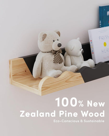 Nusery Shelves (23 Inches, Black)