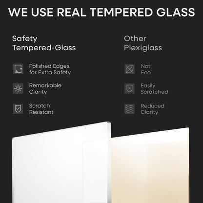 Homeforia 24x32 Poster Frame Black, High End Metal 24 x 32 Large Picture Frames with Mat 20 x 28 for Photo, 24x32 Thin Frame Matted to 20x28 inch Print, 32x24 Frame, Tempered Glass, Wall Kit, Set of 1