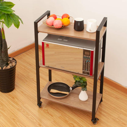 Coral Flower 3-Tier Kitchen Storage Rack Shelf Unit for Living Room Bedroom Office Kitchen