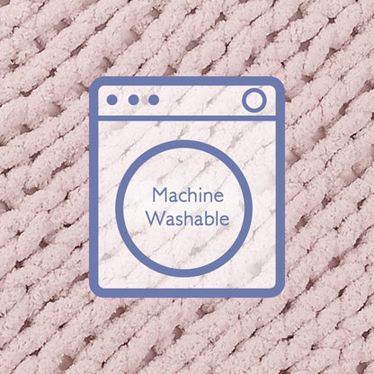 Bigacogo Chunky Knit Throw Blanket for Couch, 51x63 inches, 100% Hand Knitted with Thick Jumbo Chenille Yarn, Cozy Soft Large Rope Knot Cable Crochet Blankets for Sofa Bed Living Room, Rose Tan