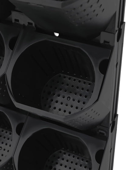 Self Watering Outdoor Wall Mounted Planter Vertical Garden with 36 Pockets Plastic Plant Grow Pots for Hanging Flower Herbs Vegetables Home Indoor Outdoor Black