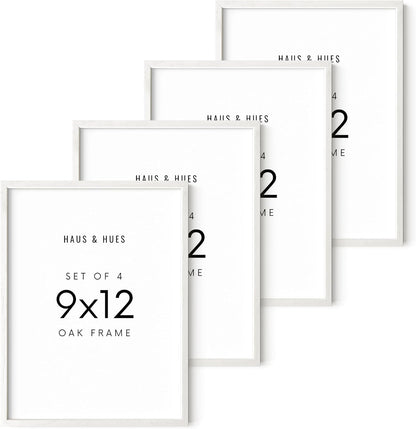 HAUS AND HUES Standalone White Oak Frame Set of 4-9x12