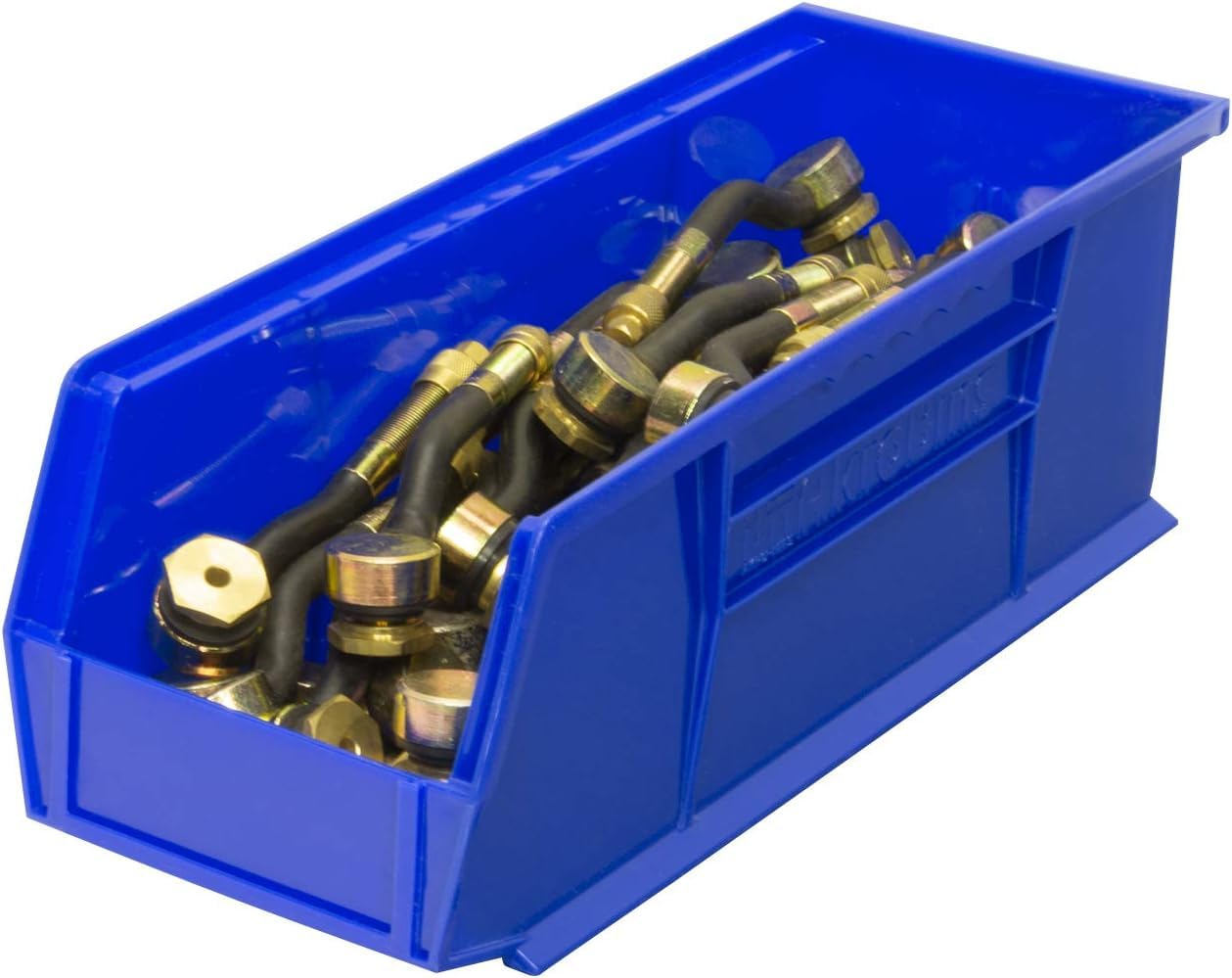 Akro-Mils 30234 AkroBins Plastic Storage Bins, 15"x5"x5", Blue, 12-Pack