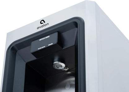 Avalon Freestanding Bottle Filler, High Capaciy Cooling, Sensor Dispensing, UV Cleaning, Digital Bottle Counter Display, Dual Filtration, WiFi Enabled