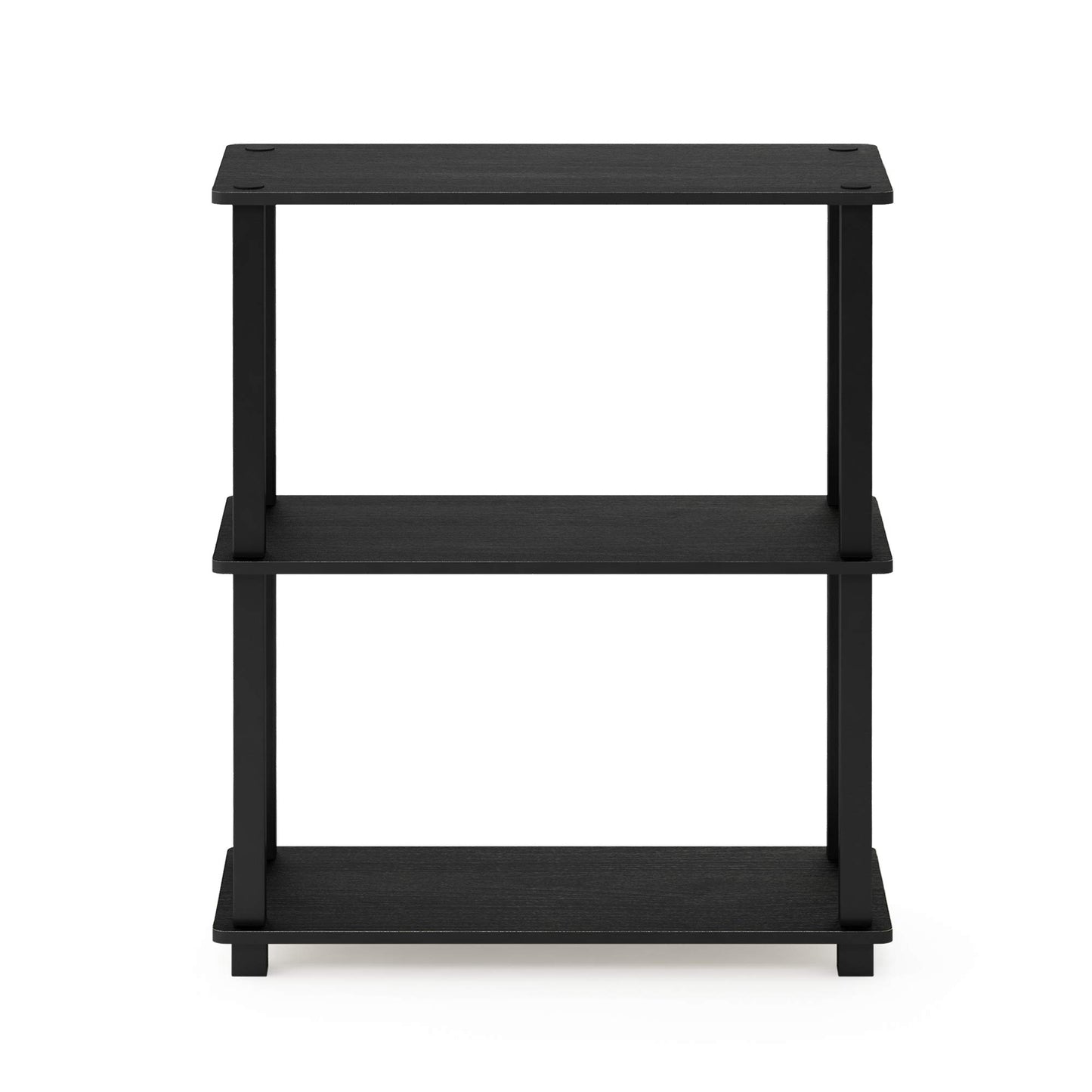 Furinno TURN-S-TUBE Storage Shelves, 3-Tier Book Shelf, Corner Shelf, Toolless Open Shelves, for