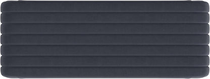 Modern Arch Channel Bedroom Bench Ottoman, 48" Entryway Bench and Shoe Rack, Soft Cushion Bench for Bedroom End of Bed, Ottoman Bench for Living Room, Bedroom, Entryway (Beach Blue Velvet)