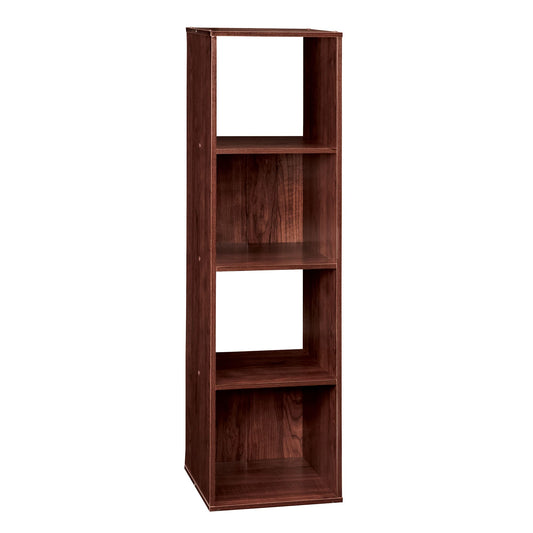 ClosetMaid Cubeicals 4 Cube Storage Shelf Organizer Bookshelf, Stackable, Vertical or Horizontal
