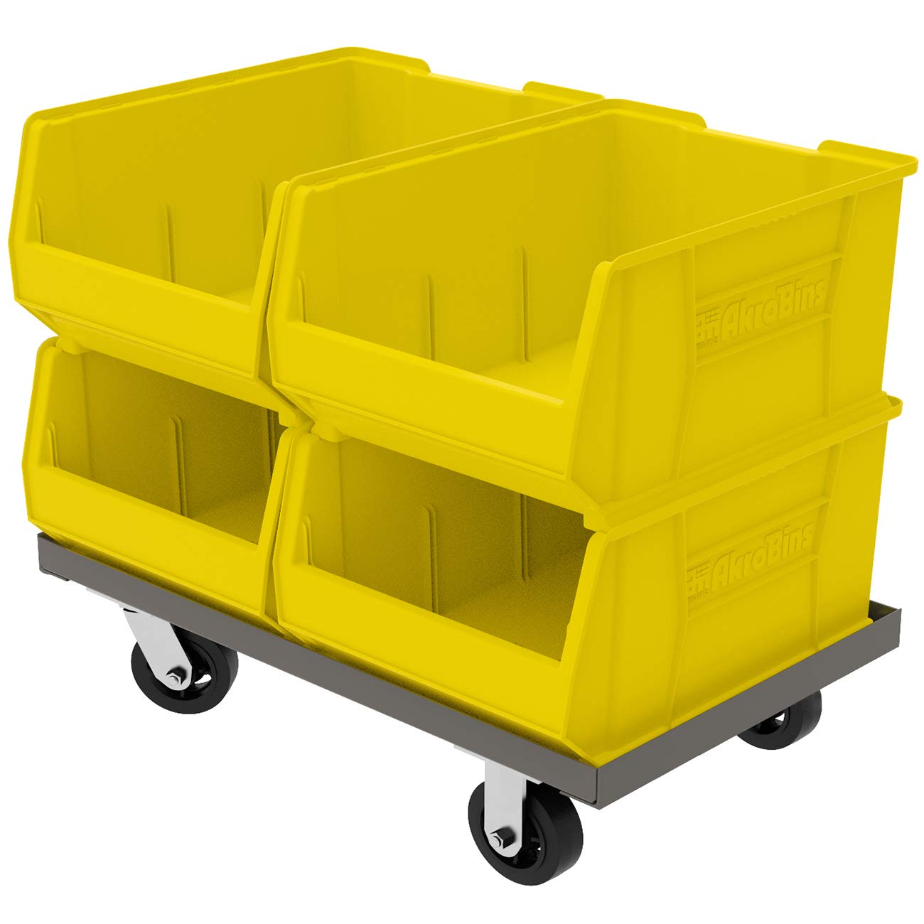 Akro-Mils 30289 Super-Size AkroBins Plastic Storage Bins, Space-Saving Stackable Bins for Garage
