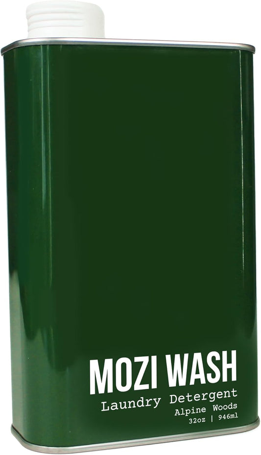 Laundry Detergent Liquid, Alpine Woods- Sandalwood, Pine & Patchouli, 50+ Loads, Concentrated, Non toxic, Plant Based Enzyme Cleaners, Long Lasting Luxury Clean, Cologne Soap for Men, 32 oz