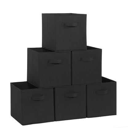 STORAGEIDEAS Storage Cubes, 11 Inch Cube Storage Bins, Set of 8, Fabric Foldable Storage Bins With
