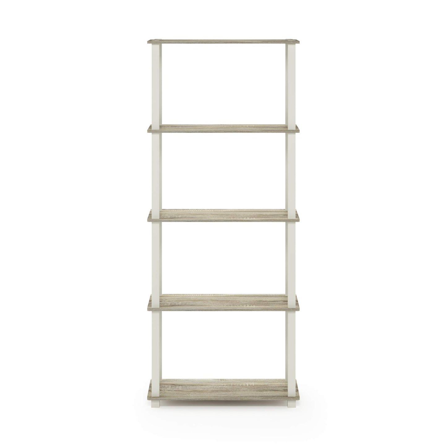 Furinno Turn-N-Tube 5-Tier Multipurpose Shelf / Display Rack / Storage Shelf / Bookshelf, Square