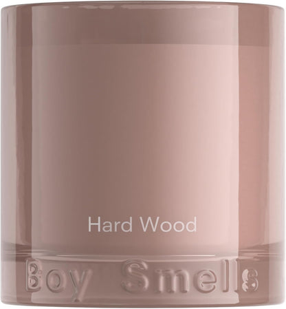 Boy Smells Hard Wood Leather Candle - 8.5 oz - Home Candle with Black Pepper, Leather and Cedarwood - Up to 50-Hour Burn - Cotton Wick