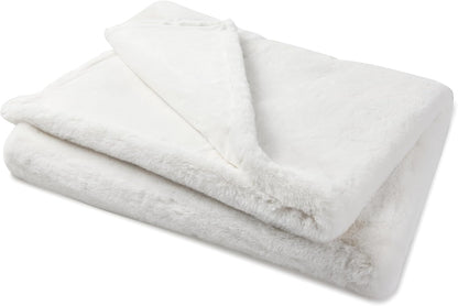 Nuzzie Snuggle Luxe Premium Soft Eco-Conscious Cozy Throw Blanket for Perfect Comfort - Vanilla (60"x80")